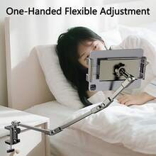 WOWSSYO Foldable Phone/Tablet Stand, Adjustable Carbon Steel Arm, 360° Rotating Base, Easy To Store, Suitable For Desk And Bedside - Multicolor - View 10