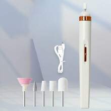 1 Set Mini Electric Nail Polishing Machine (5 Grinding Heads) Small Tool Nail Remover Nail Drill Portable Nail File Grinder - Multicolor - View 13