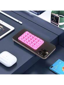 Double-Sided Suction Cup Phone Holder, Silicone Anti-Slip Washable Phone Holder Sticker - Multicolor - View 8