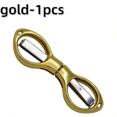 Simple Portable Folding Scissors Solid Color Glasses Shape Paper Cutters Students Handmade DIY Tools School Office Supplies