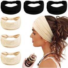 CYPNDiademas Deportivas 6 Piezas Diademas Ejercicio para Mujer Yoga Diadema Elástica Suave Que Absorbe el Sudor Adecuada para Hombres y Mujeres Deportes de CorriendoFashion - 224387685 - Ver 8