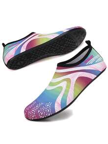 女士赤脚舒适水鞋，软底沙滩/游泳/潜水/钓鱼鞋，速干、轻便、透气，夏季凉鞋 - 彩色 - 查看 2