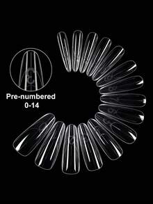 ARTAUG 60pcs,120pcs,300pcs,600pcs Double-Sided Nail Mold Sets, Salon-Grade At-Home Options, No Gel Stacking Required For Nail Extensions, No Deformation, 15 Sizes, DIY Nail Art, Perfect Choice For Women's Nail Extension Art