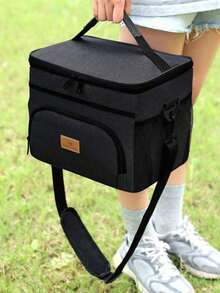 1个保温午餐包，户外露营保温袋，男女通用午餐手提袋，适用于露营、野餐、返校、大学、学习用品、厨房收纳整理 - 彩色 - 查看 5