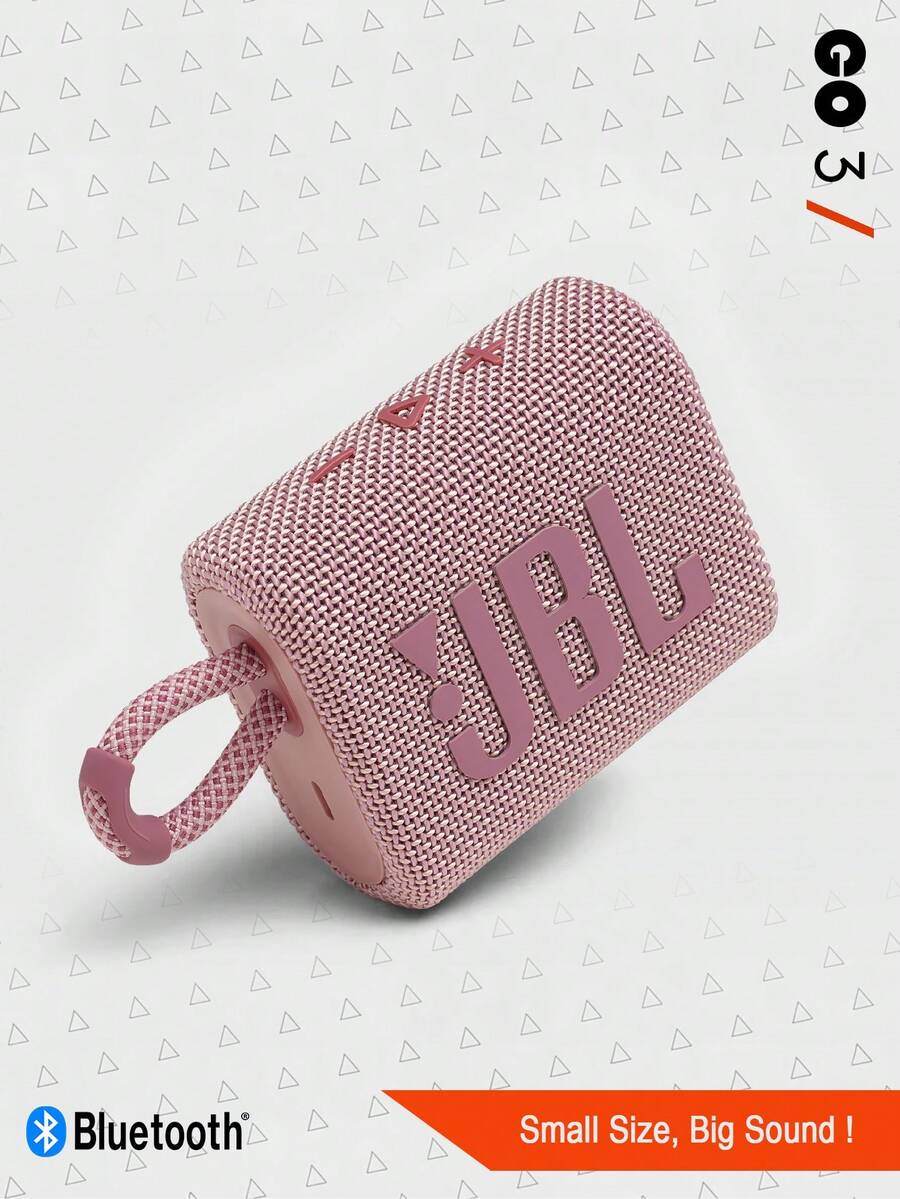 JBL Go 3 便携式迷你蓝牙音箱，无线音箱，IP67 防水防尘，音质震撼，低音强劲，5 小时播放时间，适合居家、户外和旅行，多种颜色可选