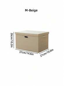 1 Peça Caixa de Armazenamento de Roupas, Caixa de Classificação de Tecido de Grande Capacidade para Uso Doméstico, Guarda-Roupa, Roupas Dobráveis, Cesta de Armazenamento de Algodão e Linho, Artefato - Multicolorido - Visão 16