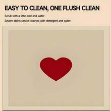 1片心形图案硅胶洗衣机烘干机顶盖垫，洗衣机防尘垫，厨房用品，防滑，适用于洗衣房、浴室、家居装饰、房间装饰 - 彩色 - 查看 9