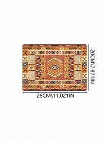 Game Mouse Pad Geometric Folk Style Design Large Table Pad Keyboard Pad Mouse Pad Non-Slip Rubber Base Waterproof Tape Sewing Edge Suitable For Game Office, Southwest Desert Carpet Style Printed Mouse Pad - Multicolor - View 12