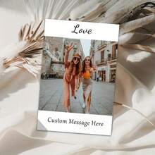 Customized Photo Invitation Letter Personalized Card, Personalized Customization, Please Upload Your Photos And Text, Simple And Atmospheric, Specially Customized For Weddings, Parties, Birthday