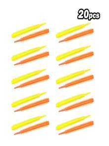 20pcs Soft Bait Biomimetic Soft Bait 8cm/3.1in Lure Fish Bait Easy To Stretch, Soft Bait With Upturned Mouth Sea Bass - Multicolor - View 9