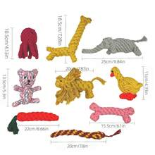 耐用狗狗磨牙绳玩具，适合爱啃咬的狗狗，情人节礼物，适合小型、中型、大型犬、宠物、幼犬，互动玩耍，多种款式可选