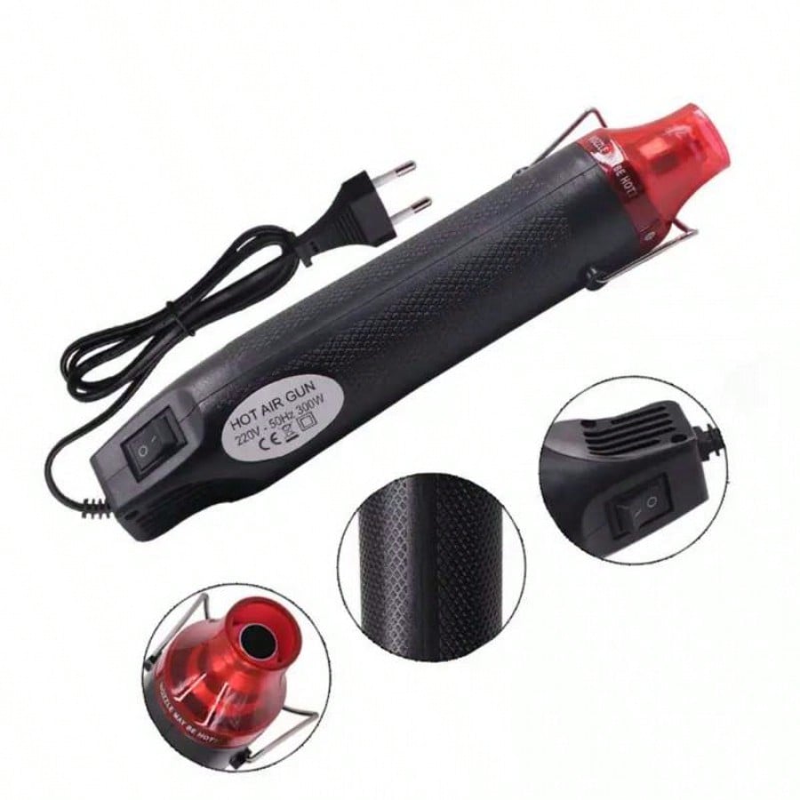 Pistola de Aire Caliente Portatil 110V para Manualidades DIY Arcilla Polimerica y Embossing