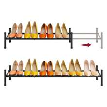 Expandable Shoe Rack For Closet 1 Tier, 2841Adjustable Amp Stackable Shoe Shelf Storage, Metal Shoe Rack Organizer For Front Door Entrance, Closet, Garage, Entryway, Black - Black1Tier - Xem 1