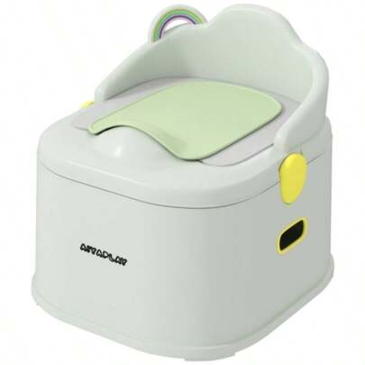 Children's Potty, 3-In-1, Removable Attachment, Faux Leather Seat Cushion, Max. 50 Kg, Grey
