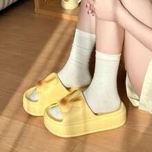 2026 Platform Rabbit Slippers For Women, New Arrival - Yellow - View 5