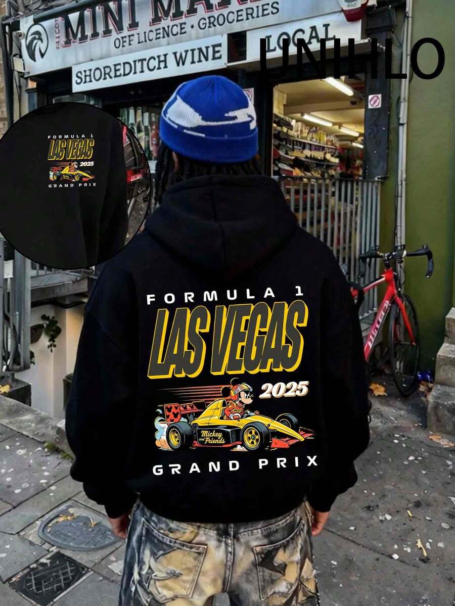 Disney Men Loose Hooded Long Sleeve  New Men Loose Hooded Long Sleeve Shirt Hoodie Daily   Pattern Style Mysterious Design Comfortable Fit  Streetwearhirt Hoodie Daily Wear   Poison   Pattern Style Mysterious Design Comfortable Fit  Streetwear - 黑色 - 查看 1