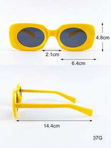 1 Pair Women's PC Oval Personalized Modern Street Style Fashion Fashion Glasses - Multicolor - View 4