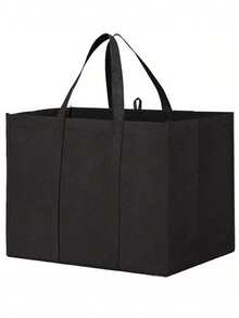 1pc Thick Large Capacity Foldable Tote Bag, Reusable Shopping Bag With Long Handles, Suitable For Groceries And Clothes - Multicolor - View 13