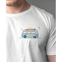 Camiseta Aloha Surf Kombi Estampada Unissex Vária Cores Envio Imediato