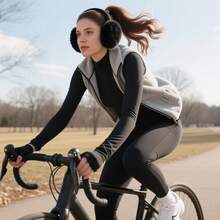 1 par de orejeras de invierno - Diseño plegable para comodidad diaria - Negro - Ver 2