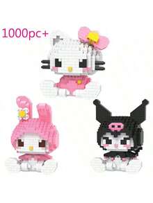 三丽鸥卡通Hello Kitty、肉桂狗、布丁狗、美乐蒂、Sinoma、Rollkuromi Friends积木礼品、Pochacco毛绒球积木、可爱卡通人物迷你拼装玩具积木、生日礼物、房间装饰、适合收藏、桌面装饰、房间装饰、卡通人偶、卡通积木、三丽鸥积木、完美礼物、节日礼物 - 彩色 - 查看 19