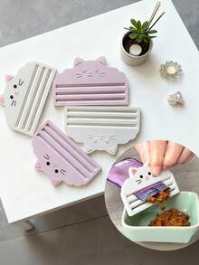 Cat Food Squeezer - Efficiently Squeeze Out Cat Food, Maximize Remaining Food Usage, Ensure . For Cat Owners Who Value Clean Feeding And Convenient Operation, This Squeezer Is The Perfect Choice. It Fits Various Cat Food Bags, Is Easy To Clean, And Maintains Hygiene At All Times. - Multicolor - View 2