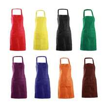 1件无袖围裙 防磨损 厨房烹饪 女性家居用品 多用途 服务员 咖啡店 烧烤 美发师围裙