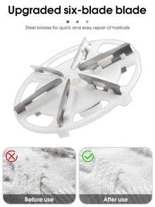 电动衣物除毛器，衣物除毛球器，六叶刀片电动除毛器，毛衣除毛球器，适用于衣物、沙发、家具，可去除绒毛、毛球、毛球，USB充电 - 彩色 - 查看 4