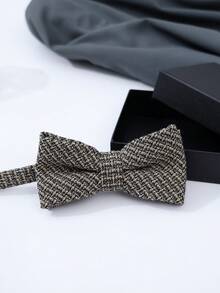 1件高品质盒装复古个性化纹理领结，深色双蝴蝶结，适合作为情人节礼物、日常商务穿着。 - A - 查看 19