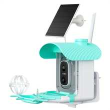 Al Smart Bird Feeder With Camera, Solar-Powered, Equipped With A 4MP HD Camera, 2KResolution, Remote Monitoring, Real-Time Viewing, Detection Alerts, Squirrel-Proof, IP66Waterproof, A Thanksgiving And Christmas Gift, A Dream Gift For Bird Lovers - one-size - View 11