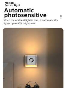 1pc Rechargeable LED Night Light, Automatically Turns On At Dusk And Off At Dawn, 4000K Soft White Light, Bright Night Light With Auto On/Off, Suitable For Adults, Kids Room, Bedroom, Bathroom, Hallway, Kitchen - Multicolor - View 8