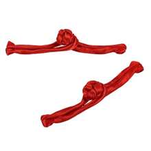 MECCANIXITY 10 Pairs Chinese Knots Frog Buttons Closure Red Sewing Buttons Fasteners For DIY Sewing Coats Cloak Sweater Bridal Costume Outfit3.54x0.47 Inch - 紅色 - 查看 5