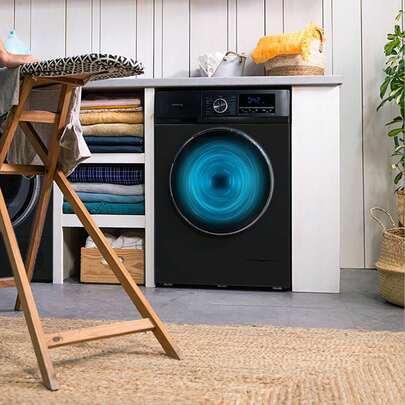  Lavadora Cecotec Bolero DressCode 7500 Inverter Steel A: 7Kg, 16 Programas, Eficiencia Energética A-10%, Motor Inverter Plus para Menor Ruido y Ahorro, SteamMax para Ropa Impecable, Allergy Care, Drum Clean, Pearl Drum para Mejor Secado, Delay Start, Función Stop&Go y Display LED Elegante.
