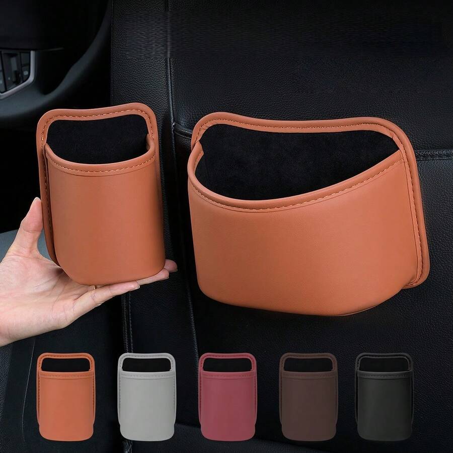 1 Set Car Trash Can, Cup Holder, Seat Back Storage Bag, Storage Box, Umbrella Rack, Car Interior Organizer Accessories - A - View 1