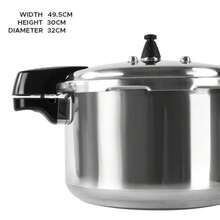 Aluminum Pressure Cookers Secure Locking Lid System Dual Handle Pressure-Cooker For Everyday Use In Your Kitchen Multicooker Fast Cooking 18L Pressure Cooker - Silver - View 5