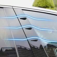 10pcs Car Aerodynamic Spoiler Strips, Automotive Bumper Guards, Decoration Strips, Wind Noise Reduction, Car Body Modification Airflow Deflector - 10 PCS Spoiler Strips - View 2