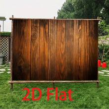 Retro Wooden Wall Background Fabric – Polyester Fiber Photography & Party Decor Fabric – No Electricity Required – Available In Multiple Sizes, Perfect For Festival Party Decor Banners, Suitable For Various Scenarios And Sizes. - Multicolor - View 2