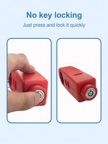 Universal Motorcycle Throttle Lock - Portable 3-Hole Handlebar Lock, Suitable For Scooters, E-Bikes, Light Motorcycles, Anti-Theft Clamp, Integrated Brake Lever, Adjustable Black Clamping Device - Throttle Lock - View 4