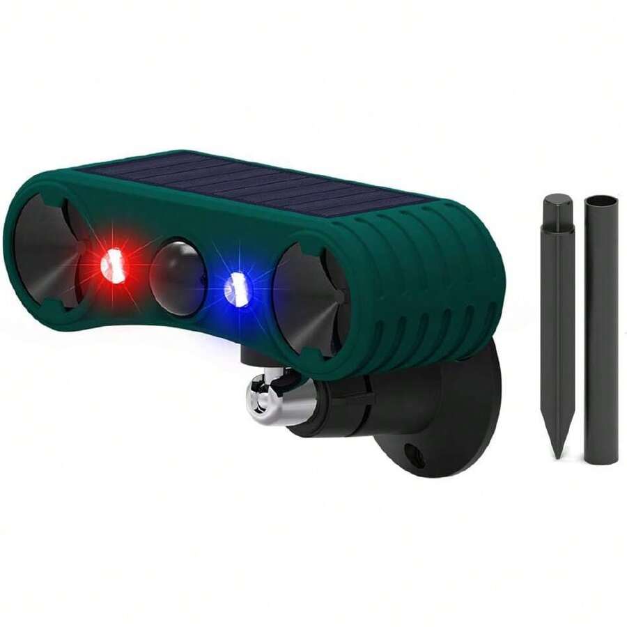 Alarma Solar Exteriores, Sensor de Movimiento, 129 DB, Luces Estroboscópicas, 4 Modos, Resistente al Agua IP65,37854095 - A - Ver 1