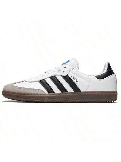 Adidas Originals Samba OG, Soft Upper, Comfortable, Low-Top Skate Shoes, Unisex, Black/White/Grey