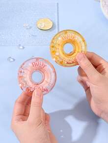 1卷趣味甜甜圈修正带，创意猫咪派对图案圆形修正带，学生文具用品