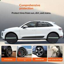 Polyester Car Tire Cover With High Visibility Reflective Strips, Enhanced Night-Time Safety, Better Visibility In Dim Conditions, Car Tire Protector - Auto Accessories, Car Interior, Women's Auto Accessories, Men's Auto Accessories - Tire Cover - View 3