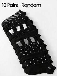 5/10 Paar Damen/Herren/Ins/Boye Klassische einfarbige graue Socken, weich & bequem, lässig & vielseitig, geeignet für Studenten/Erwachsene, Sport, Zuhause, Feiertage, Geschenke, Alltag. Farbkombinationen erhältlich. - Verschiedenfarbig - Übersicht 4