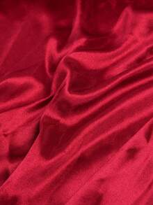 Women Sexy Lingerie Satin Pajamas Chemise Nightgown Silk Slip Sleepwear Lace Babydoll Soft Nightgowns - 紅色 - 查看 4