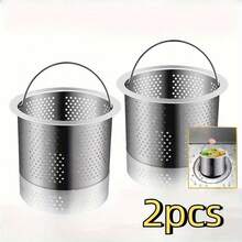 [Stainless Steel Mini Strainer] Kitchen Gadget For Washing Ingredients! Stainless Steel, And Durable, Fine Mesh Holes For Quick Draining Without Losing Contents, Handheld Mini Size Fits Sink, Convenient For Washing Vegetable Pieces/Spices/Small Fruits