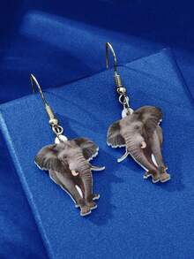 1 par de pendientes colgantes de acrílico con diseño de animales adorables como accesorios de joyería para mujeres, escolares y cosplay - animal - Ver 10