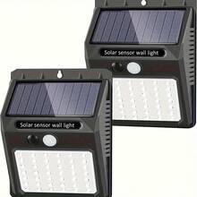 42 LED Solar Wall Light, IP65 Waterproof, 3 Lighting Modes, Wider Illumination Range, Motion Sensor, Automatic Dusk To Dawn, Solar Powered, Great For Halloween, Father's Day Gifts - White Light - View 9