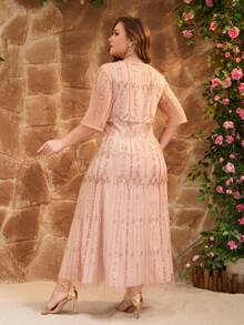 JINLICX Elegant Beaded Couture Gown Graceful Choice For Weddings Party Evening Gown Spring And Summer - Champagne - View 4