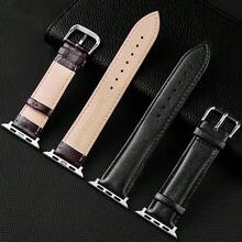 1 szt. męski i damski czarny skórzany pasek kompatybilny z paskiem do zegarka S10 S9 Ultra 49 mm 44 mm 42 mm 38 mm 40 mm Sportowy prosty pasek na nadgarstek kompatybilny z bransoletą Series Akcesoria do pasków do zegarków - Czarne - Zobacz 4