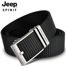 1pc Jeep Men's Belt Gift Box, Automatic Buckle Waist Strap, Suitable For Casual, Business, Multi-Function Pants, Office Attire, Daily Wear, Minimalist Design, Durable Material, High Quality, Adjustable Waist, Automatic Belt, Men's Fashion, Professional Wear, Men's Gift - Black (gift Box) - View 3